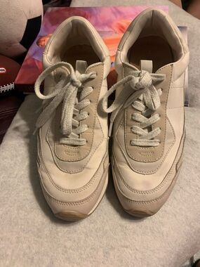 Universal Thread Cream and Tan Athletic Sneakers